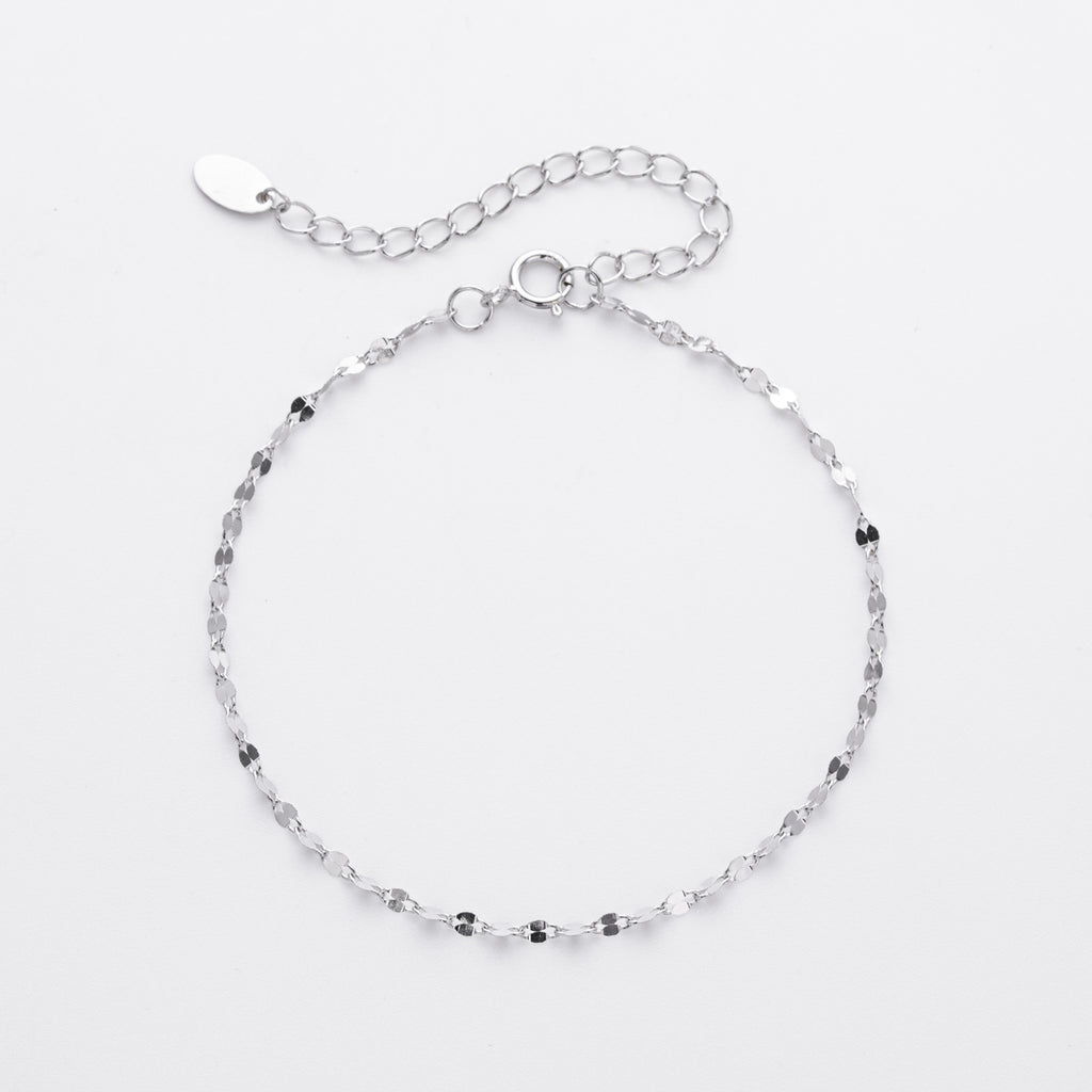 Facettenfaden – feines Gliederarmband
