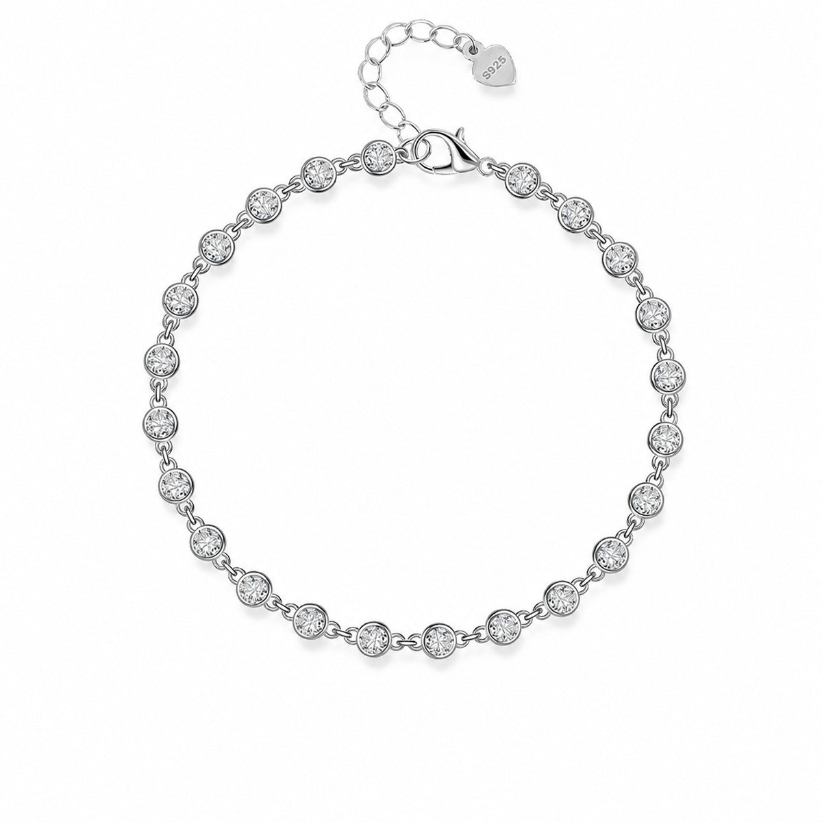 Lichterrund – Armband mit Moissanit