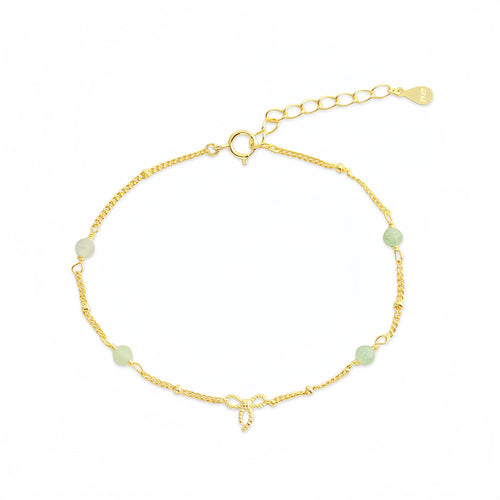 Aventurinschleife – feines Armband