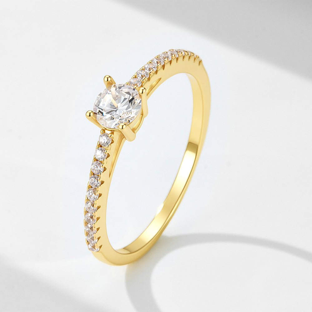Solitärlicht – Ring mit Zirkonia