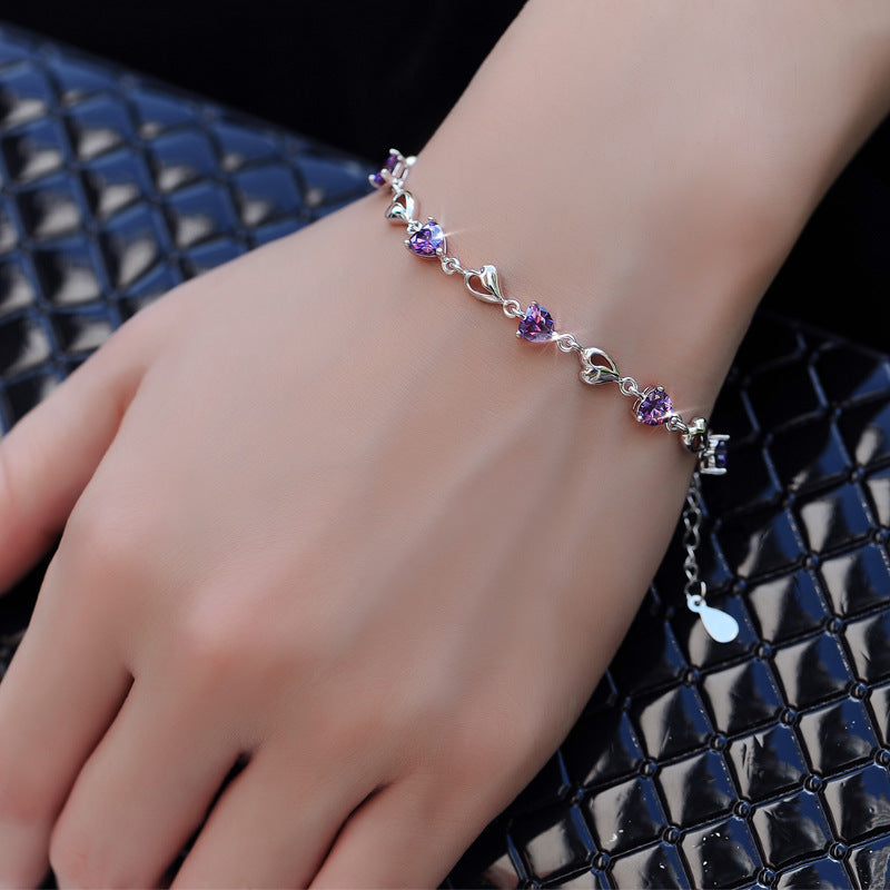 Herzrhythmus – Zirkonia-Armband