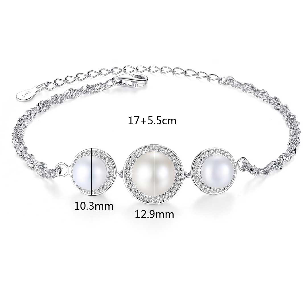 Perlentrio – Armband