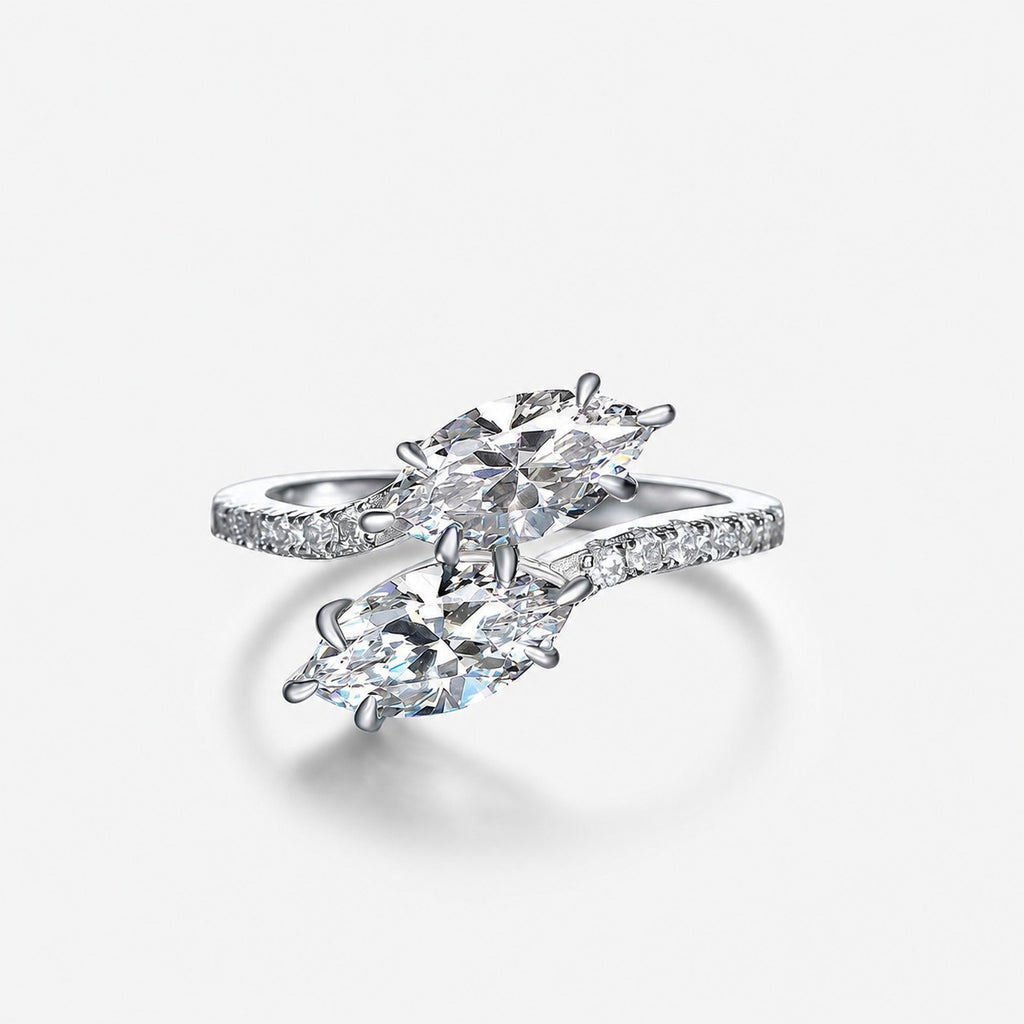 Marquisenduo – Ring mit Zirkonia