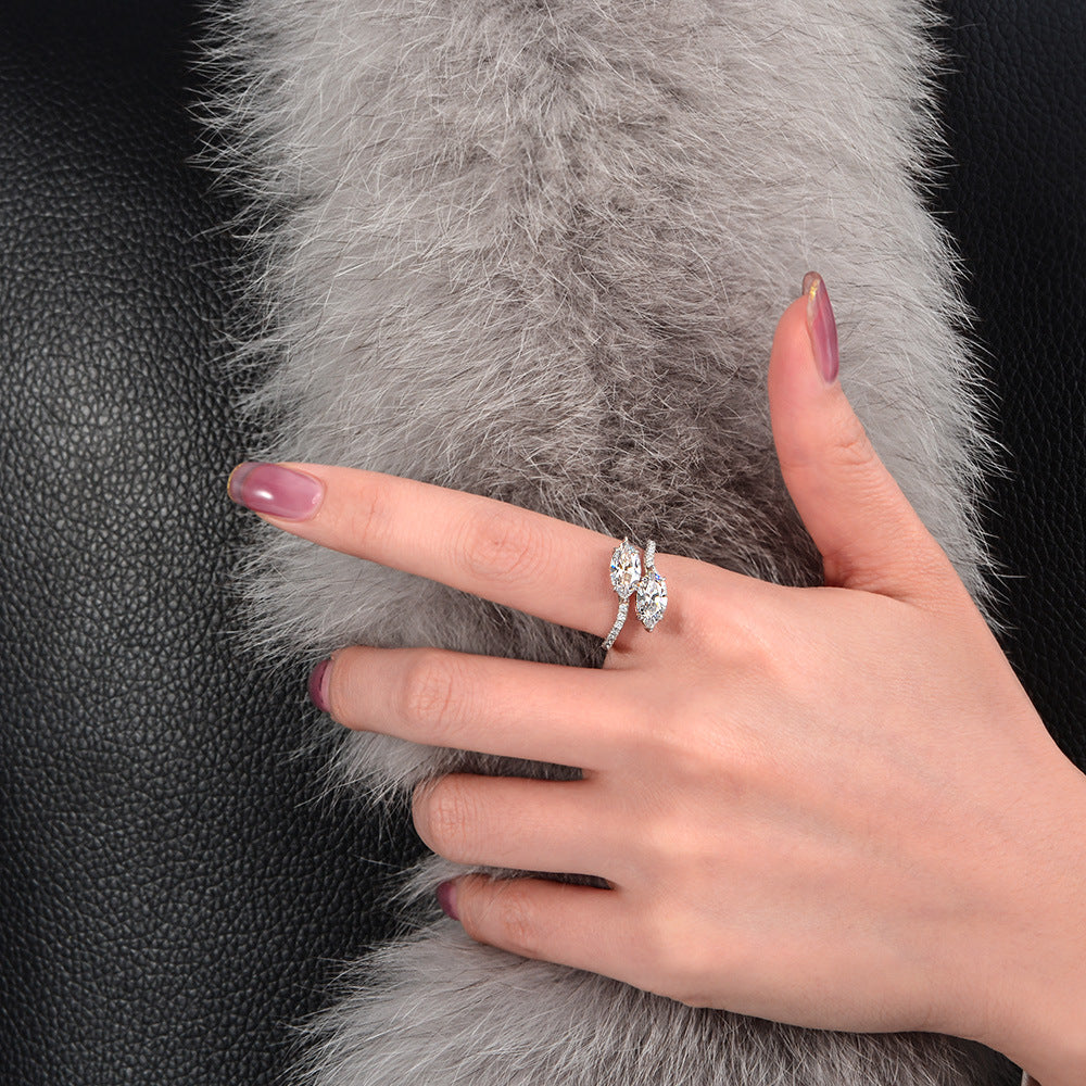 Marquisenduo – Ring mit Zirkonia