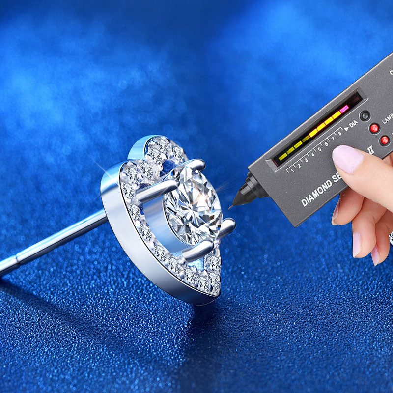 Herzfunke – Ohrstecker mit Herzrahmen