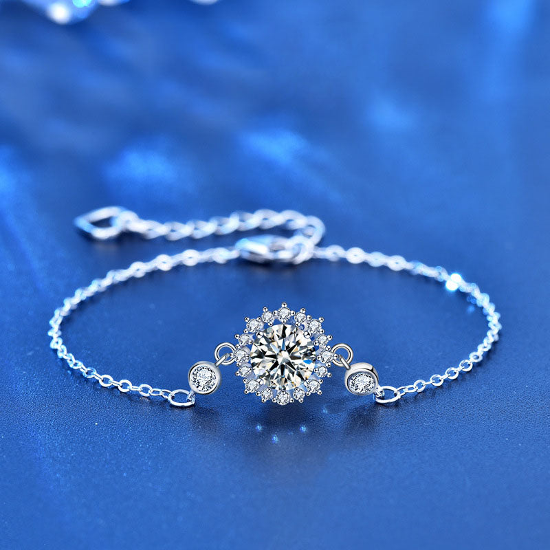 Sonnenkranz – Filigranes Blütenarmband