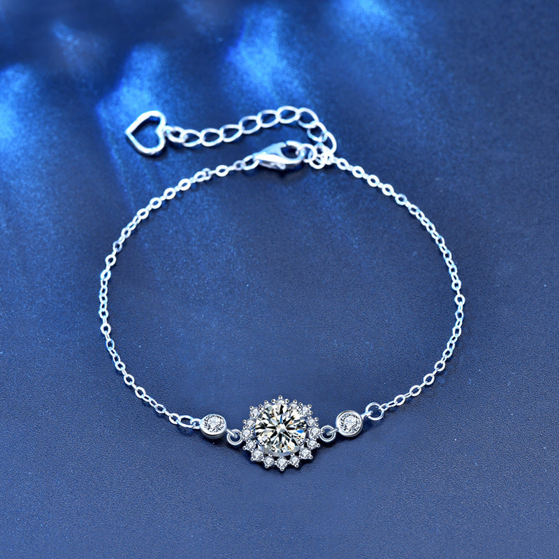 Sonnenkranz – Filigranes Blütenarmband