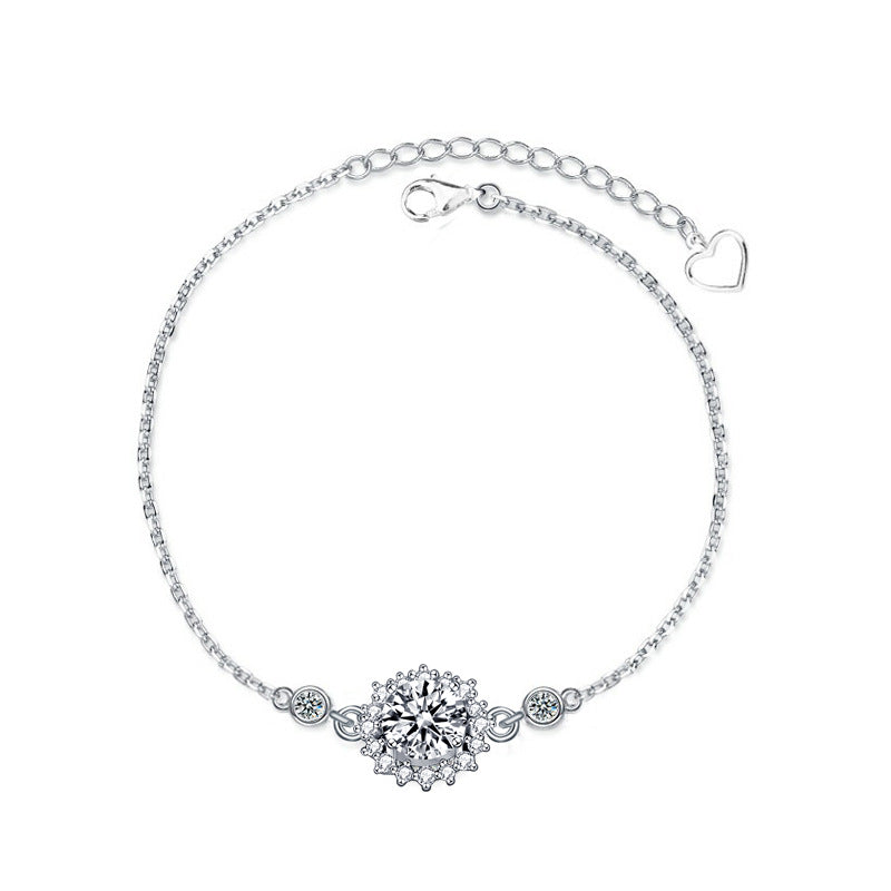 Sonnenkranz – Filigranes Blütenarmband
