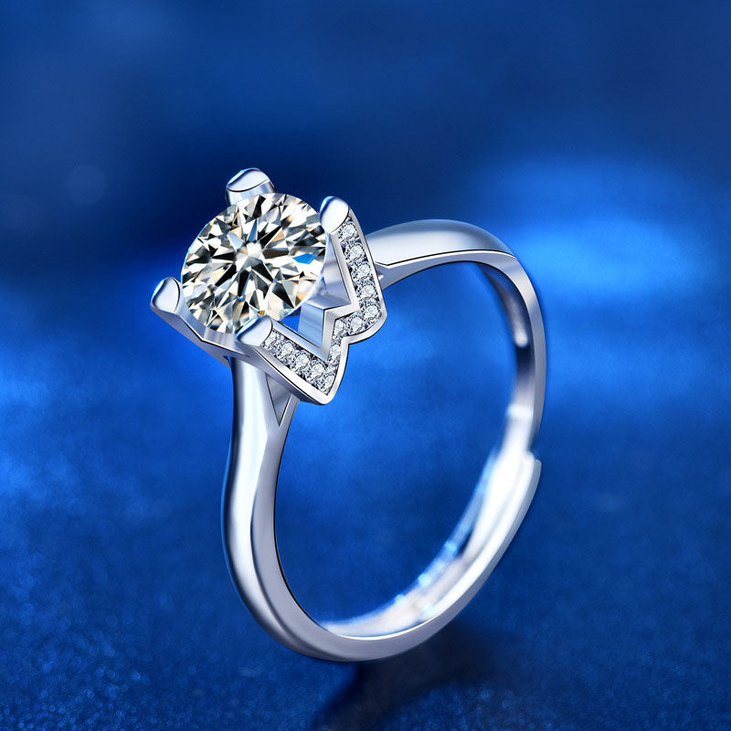 Vera – Solitärring aus Sterlingsilber