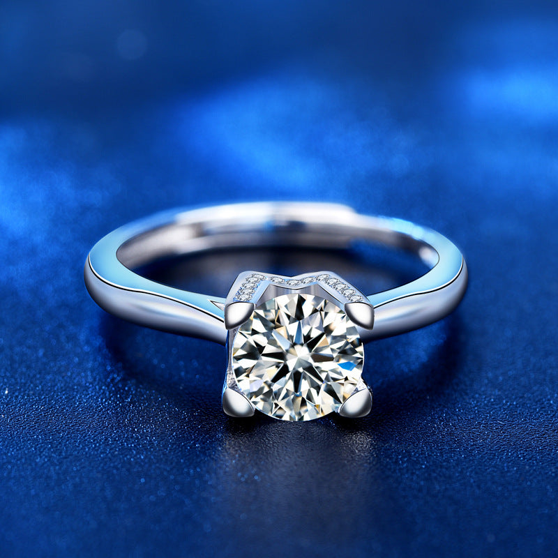 Vera – Solitärring aus Sterlingsilber