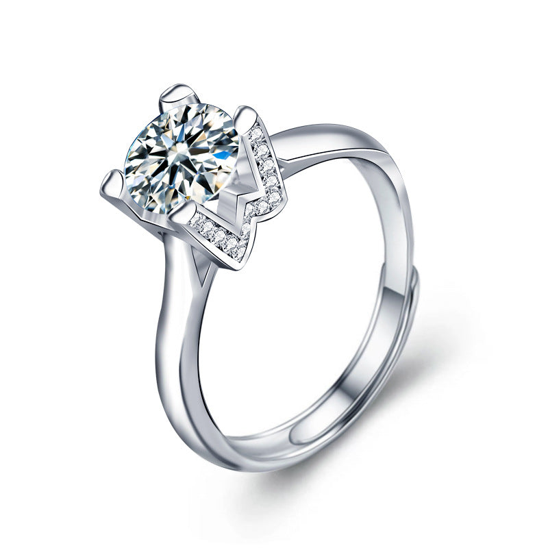 Vera – Solitärring aus Sterlingsilber