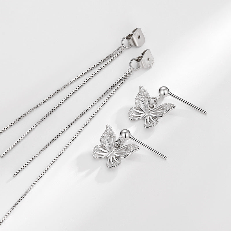 Papillon – Lange Schmetterlingsohrringe
