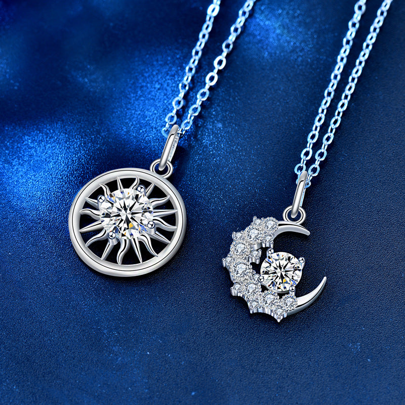 Sonne & Mond – Halskette mit Himmelsmotiv
