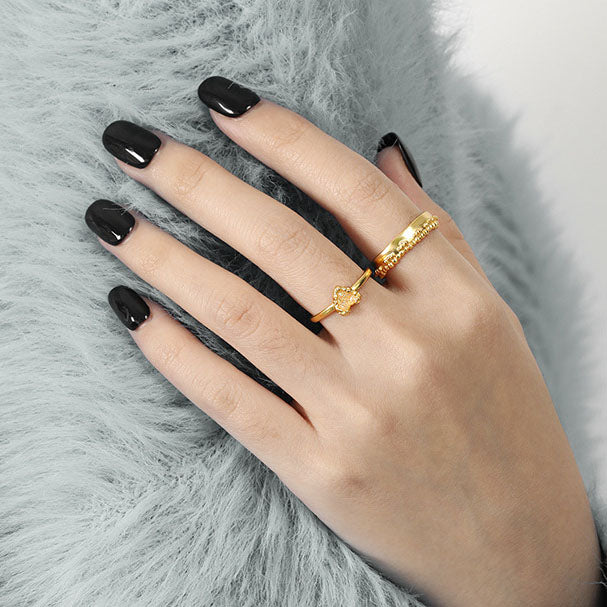Herzschimmer – offener Ring