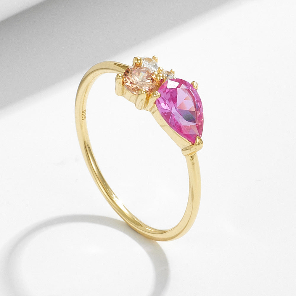 Rosentropfen – Ring mit Zirkonia