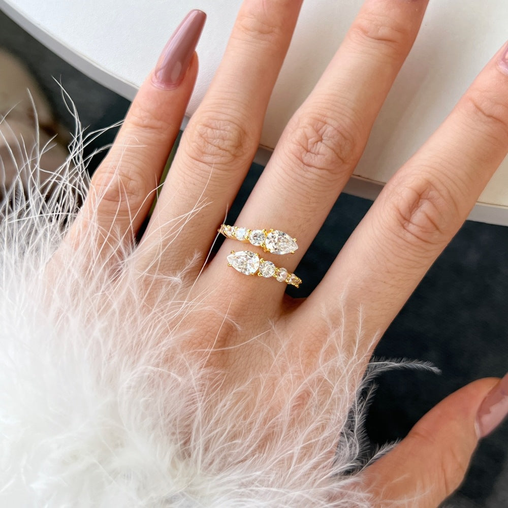 Doppeltropfen – offener Ring