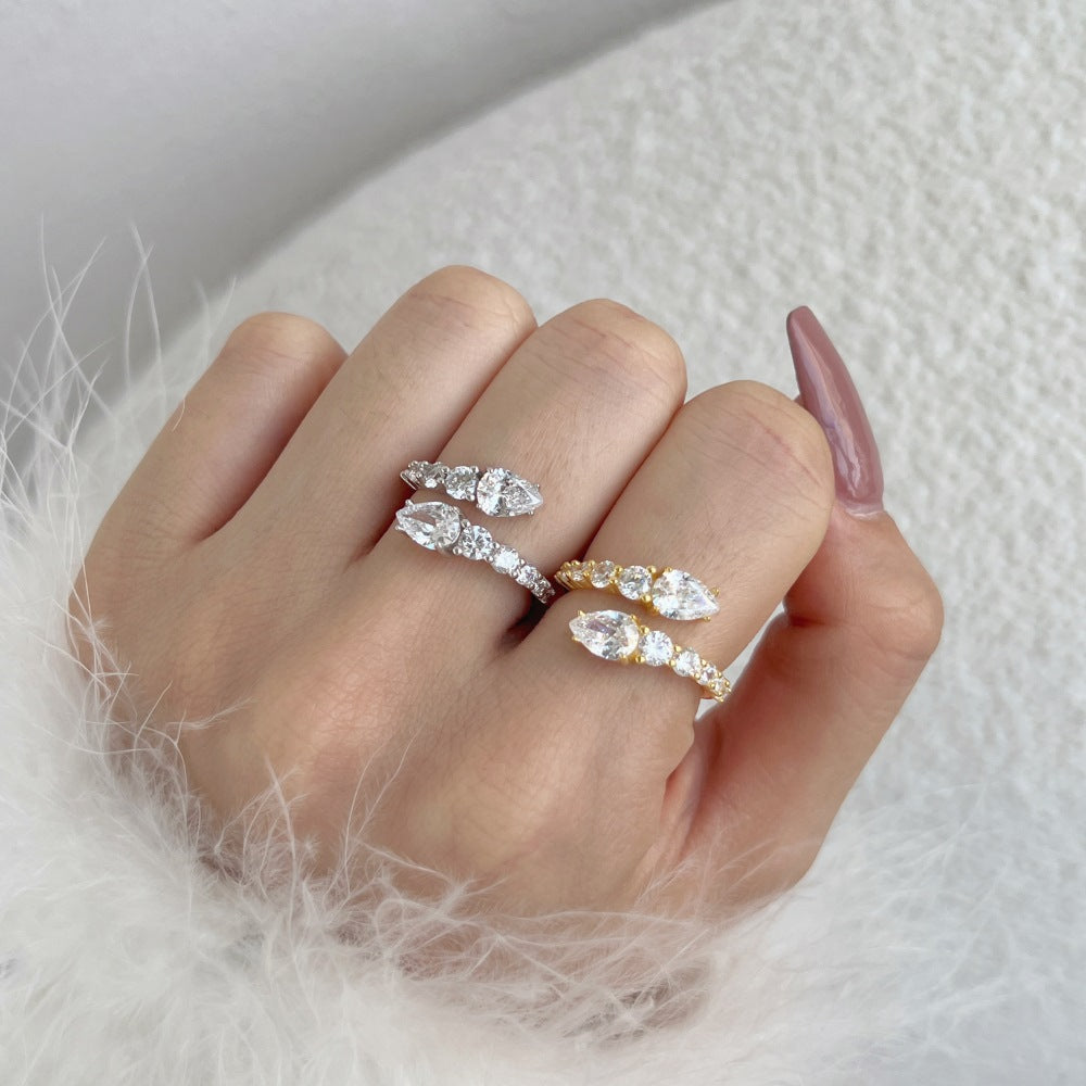 Doppeltropfen – offener Ring