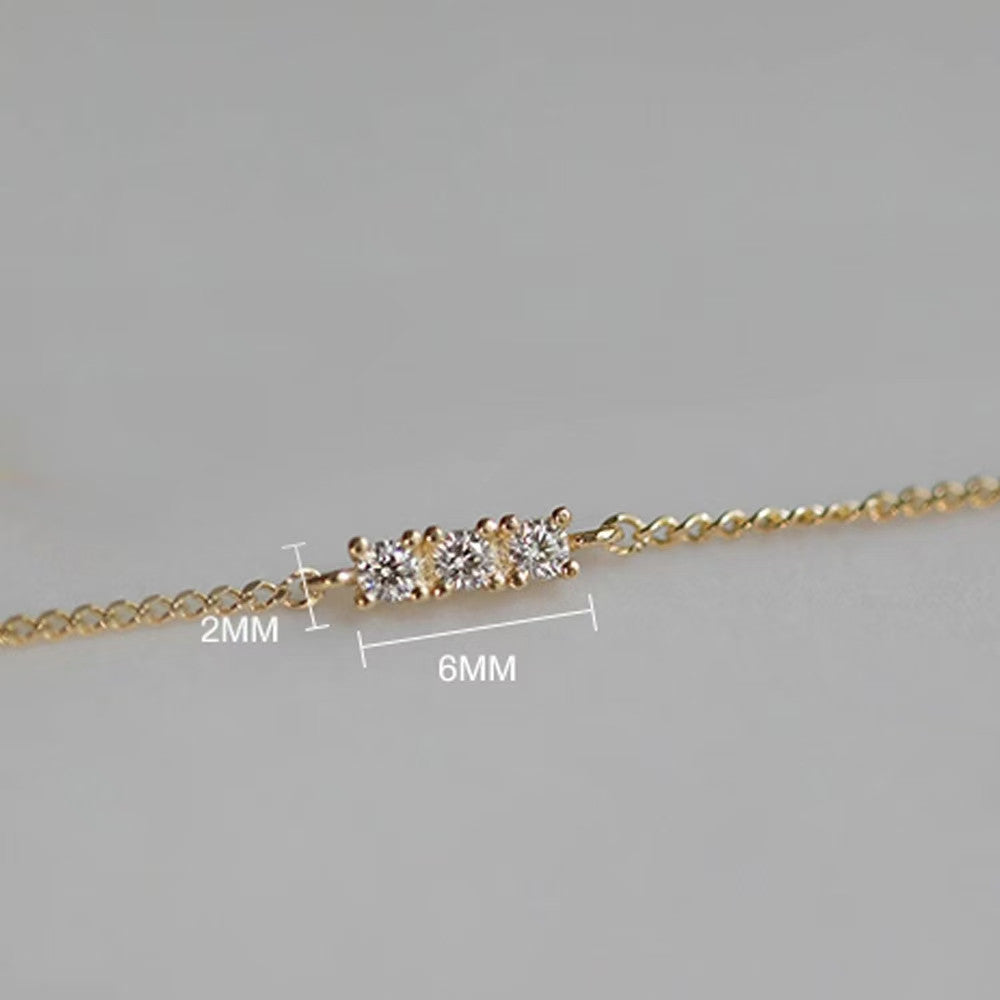 Dreifunkeln – Zirkonia-Armband