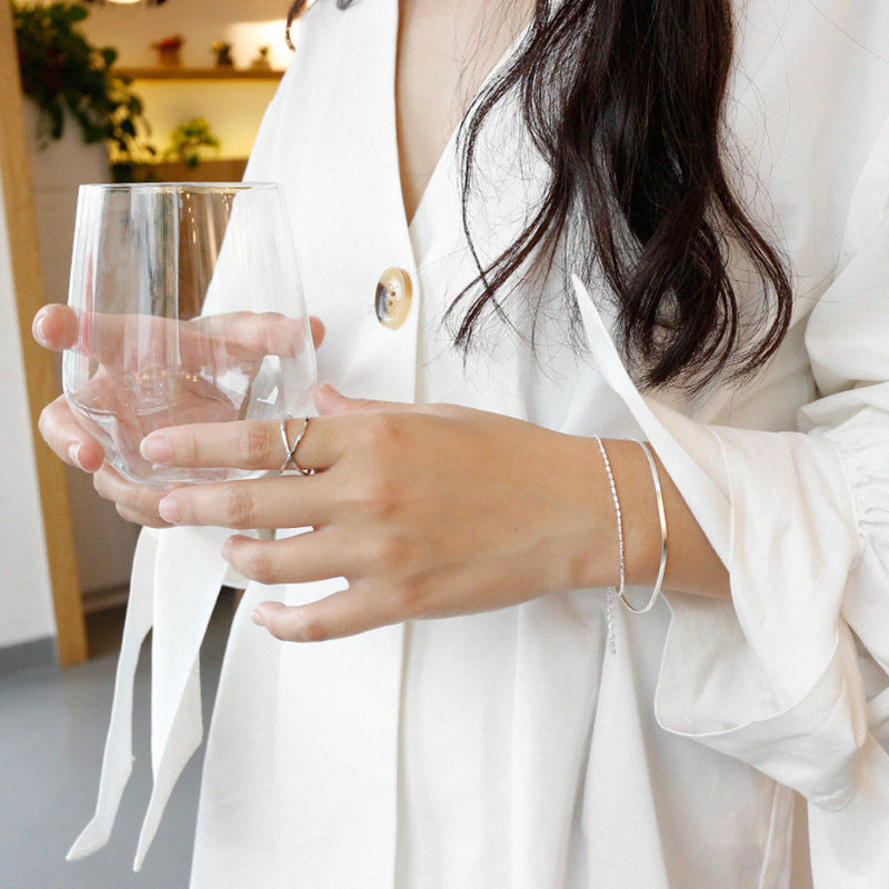 Linea – Zweireihiges Silberarmband