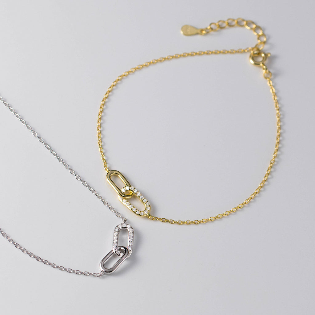 Gliederpaar – Armband mit Zirkonia