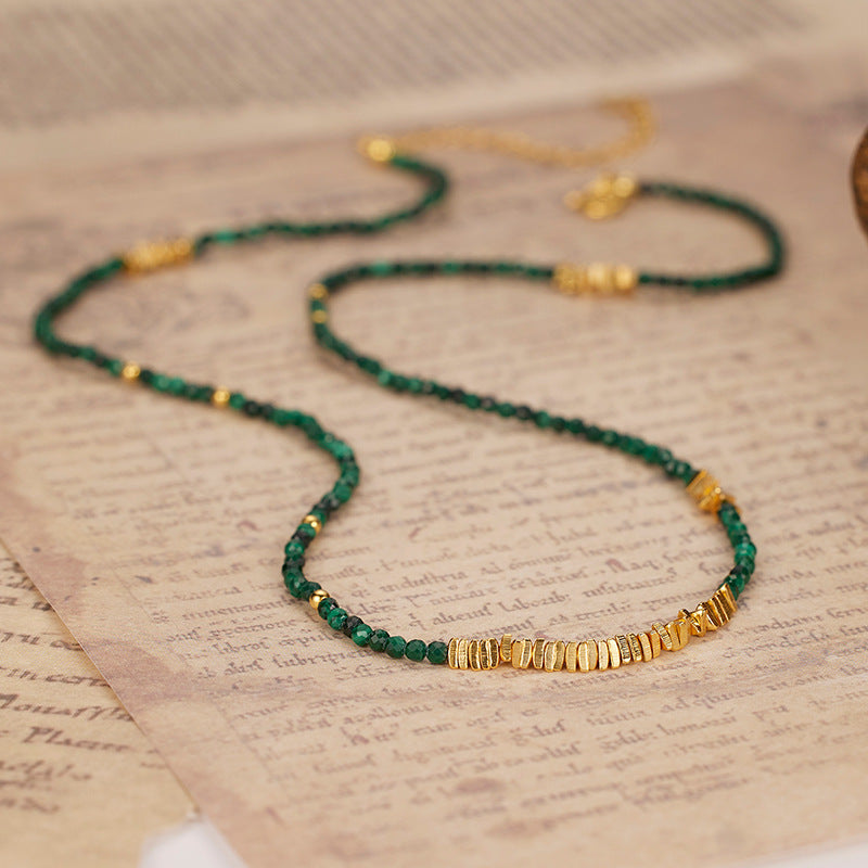 Malachitlinie – Halskette oder Armband