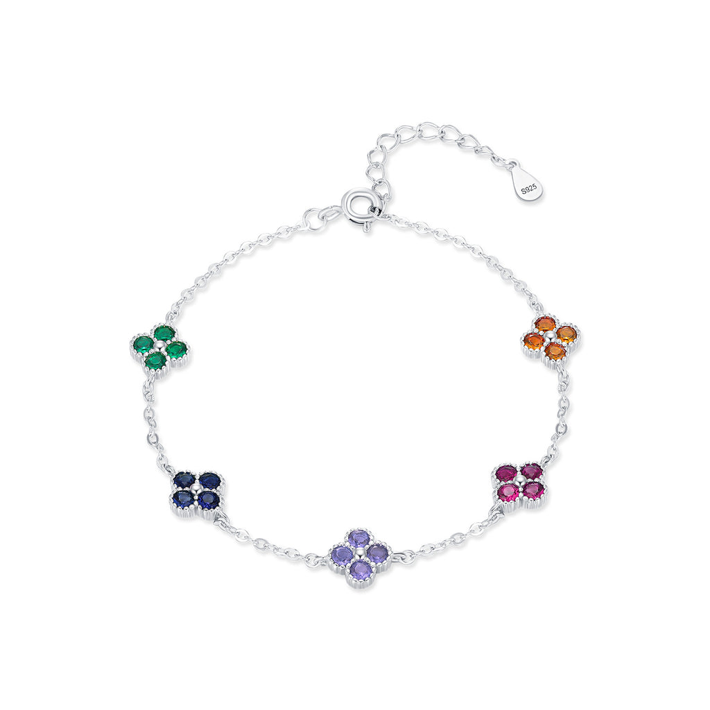 Kleeblattfarben – Zirkonia-Armband