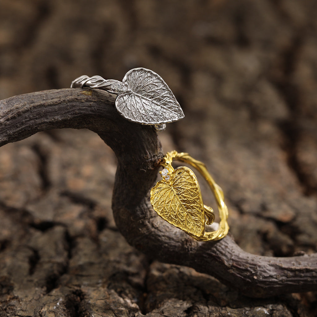 Blattader – offener Ring