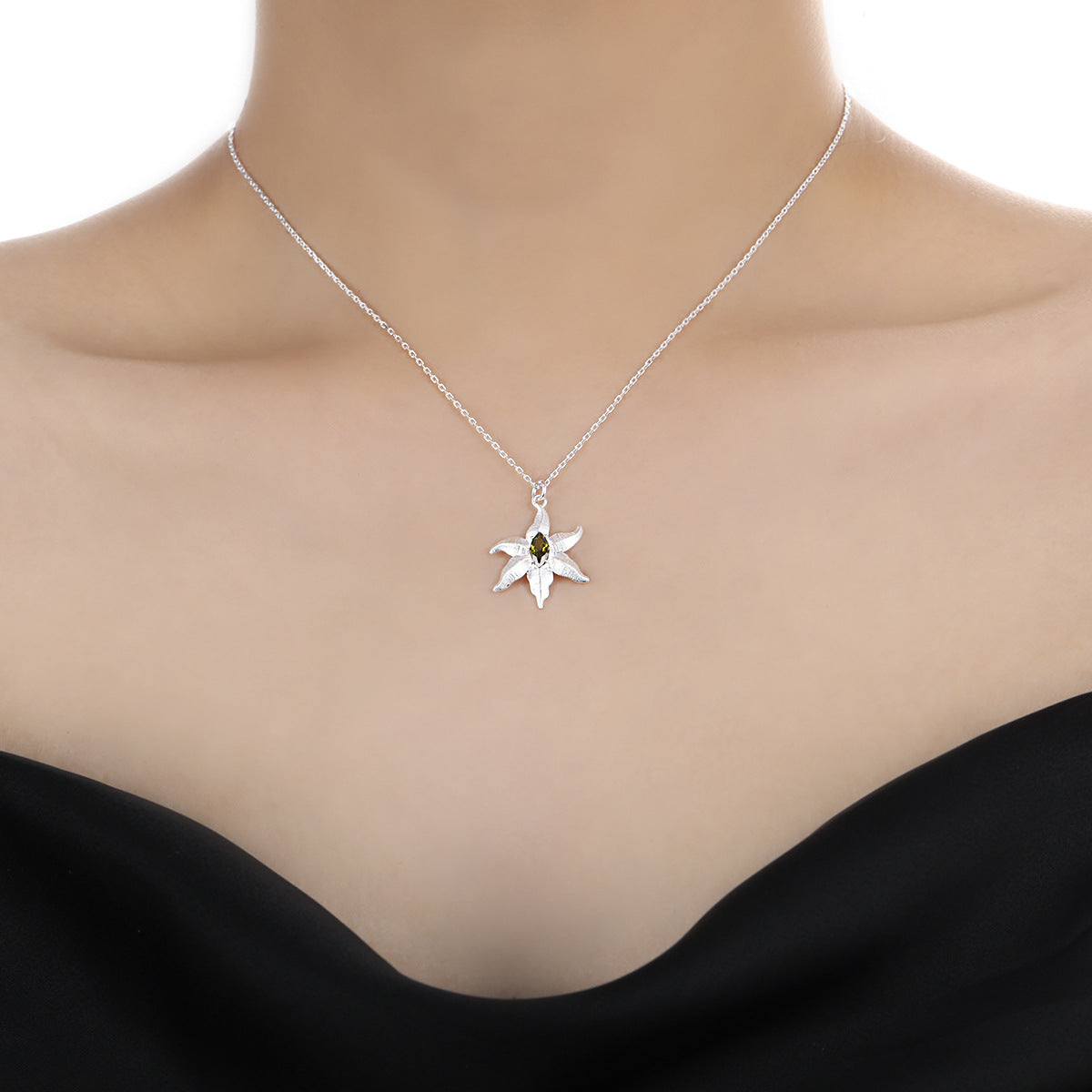 Stella Marina – Seesternkette mit Peridot