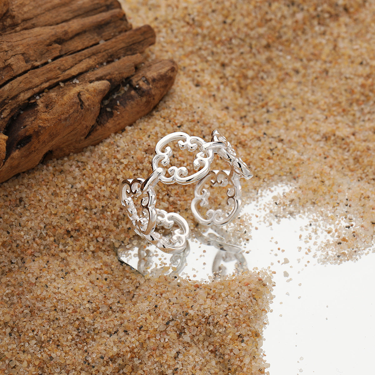 Wolkenornament – offener Ring