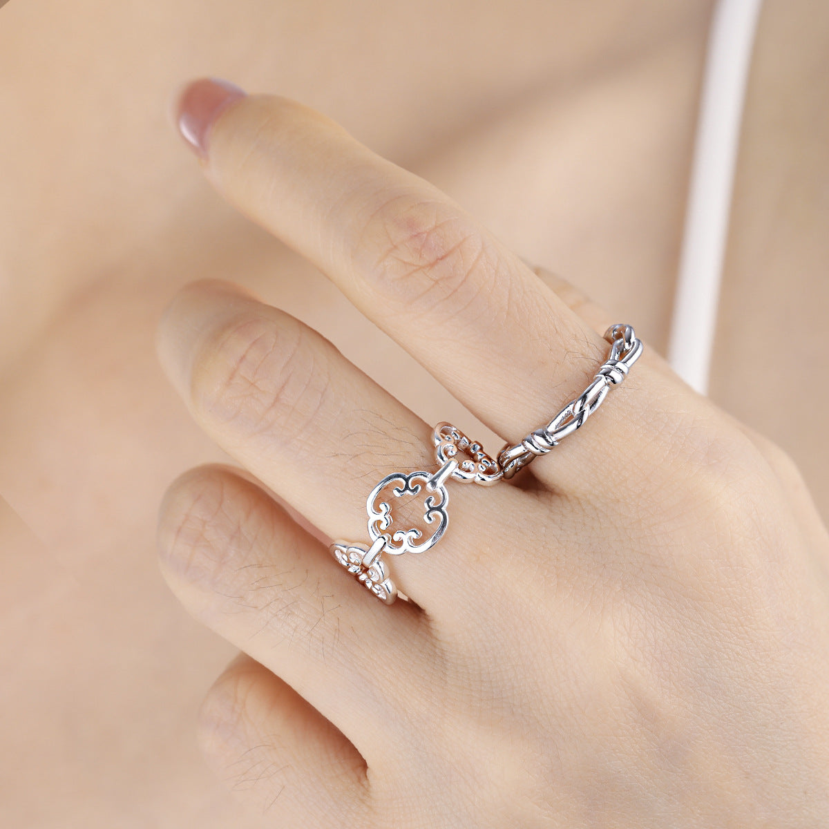 Wolkenornament – offener Ring