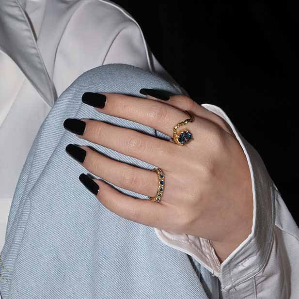 Blauschwung – offener Ring