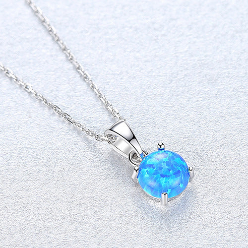 Opallicht – Halskette mit synthetischem Opal