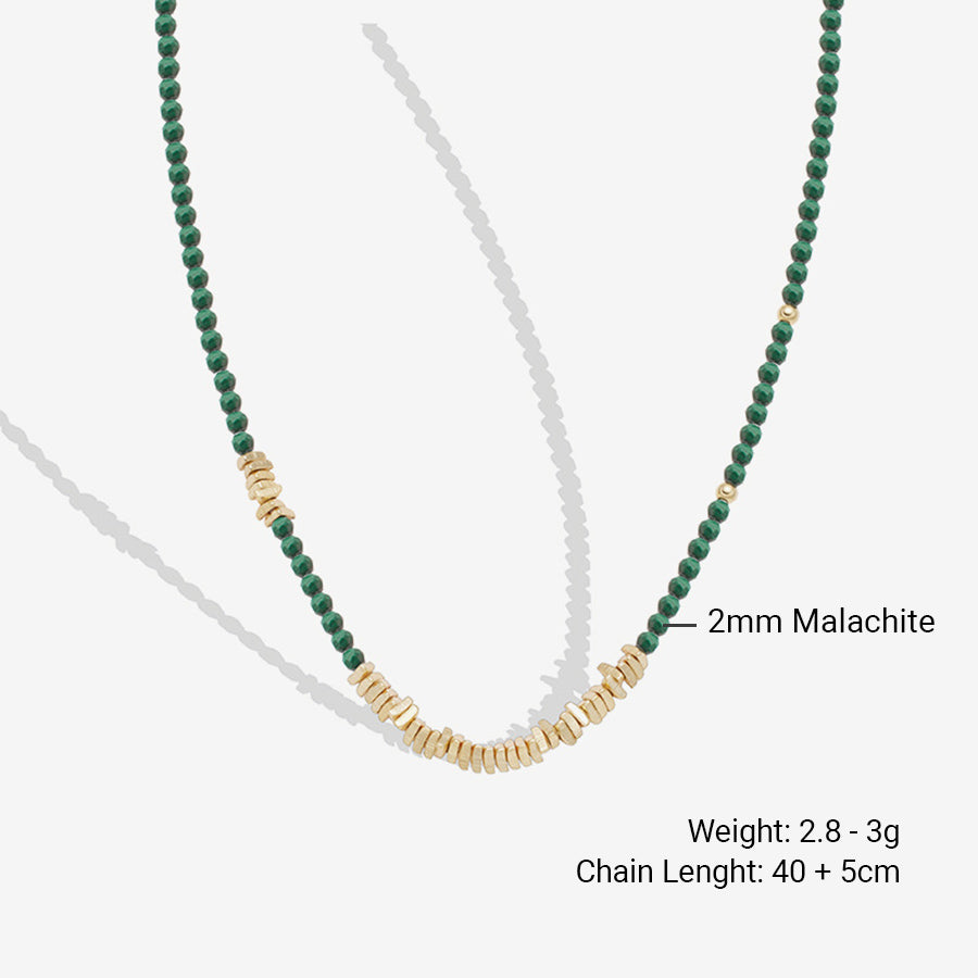 Malachitlinie – Halskette oder Armband