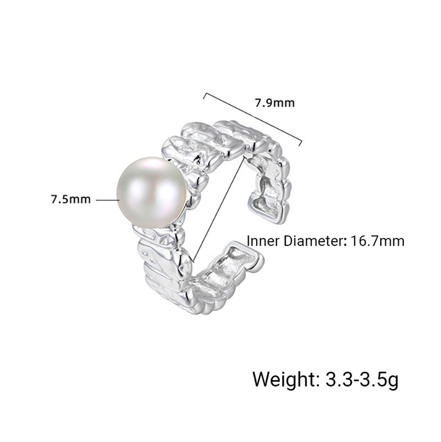 Blütengarten – offener Ring mit Zirkonia