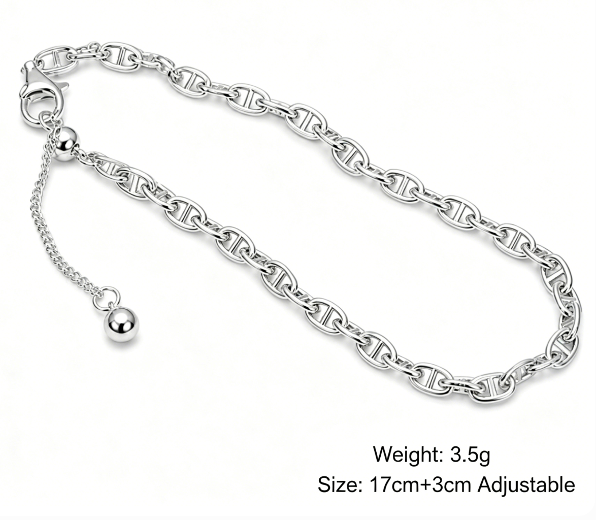 Ankerlinie – verstellbares Gliederarmband
