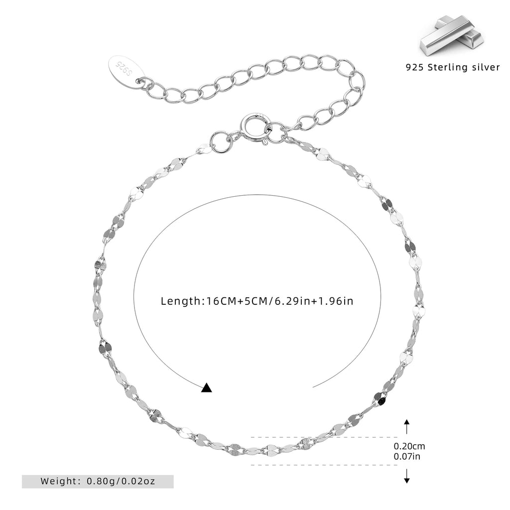 Facettenfaden – feines Gliederarmband