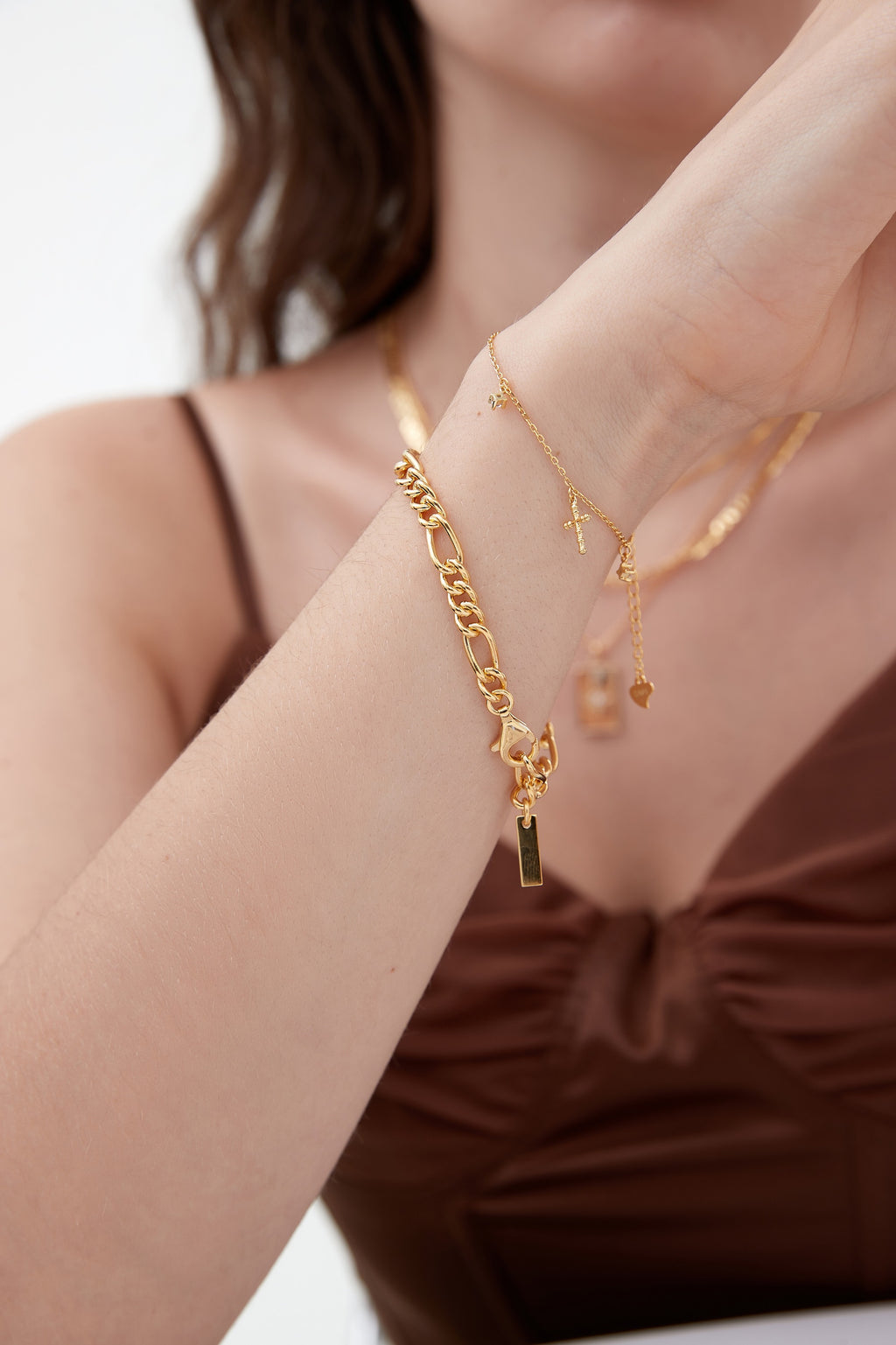 Goldglieder – Gliederarmband