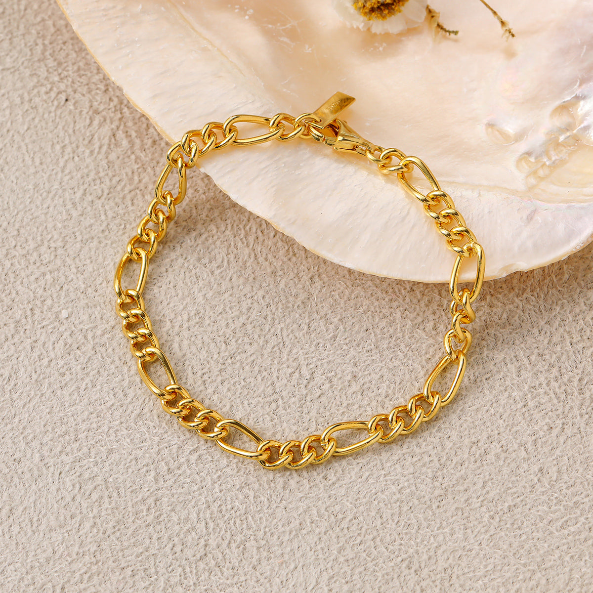 Goldglieder – Gliederarmband
